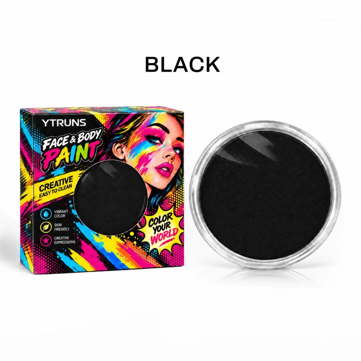 Halloween Face & Body Paint Palette – Water-Soluble Makeup