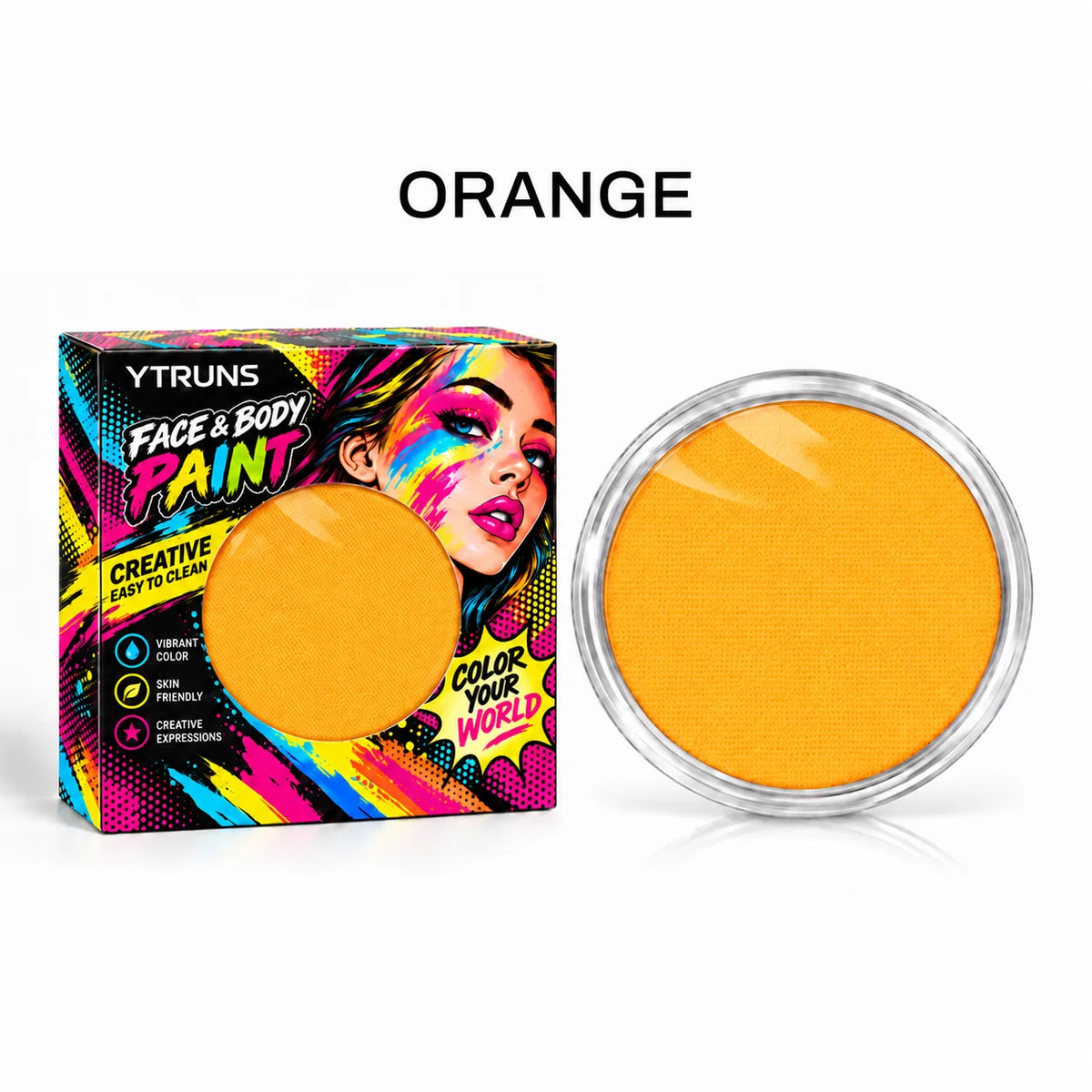 Halloween Face & Body Paint Palette – Water-Soluble Makeup