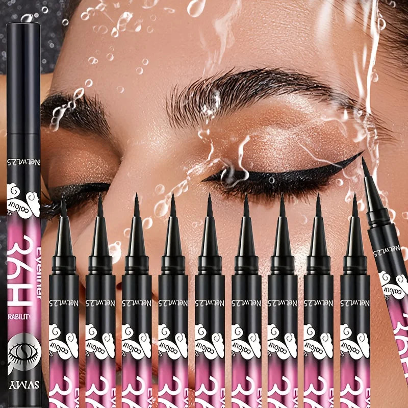 Waterproof Black Eyeliner Pencil Set 5/10 Pcs – Long-Lasting