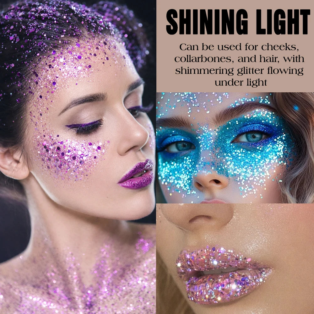 Pearl White Glitter Gel Stick – Waterproof Body & Face Shimmer