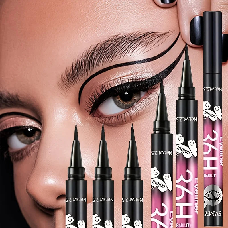 Waterproof Black Eyeliner Pencil Set 5/10 Pcs – Long-Lasting