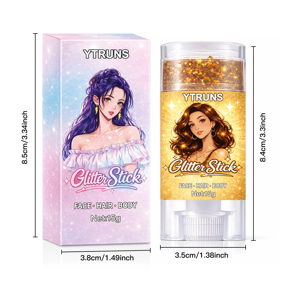 Christmas Green Glitter Gel Stick – Body & Face Shimmer