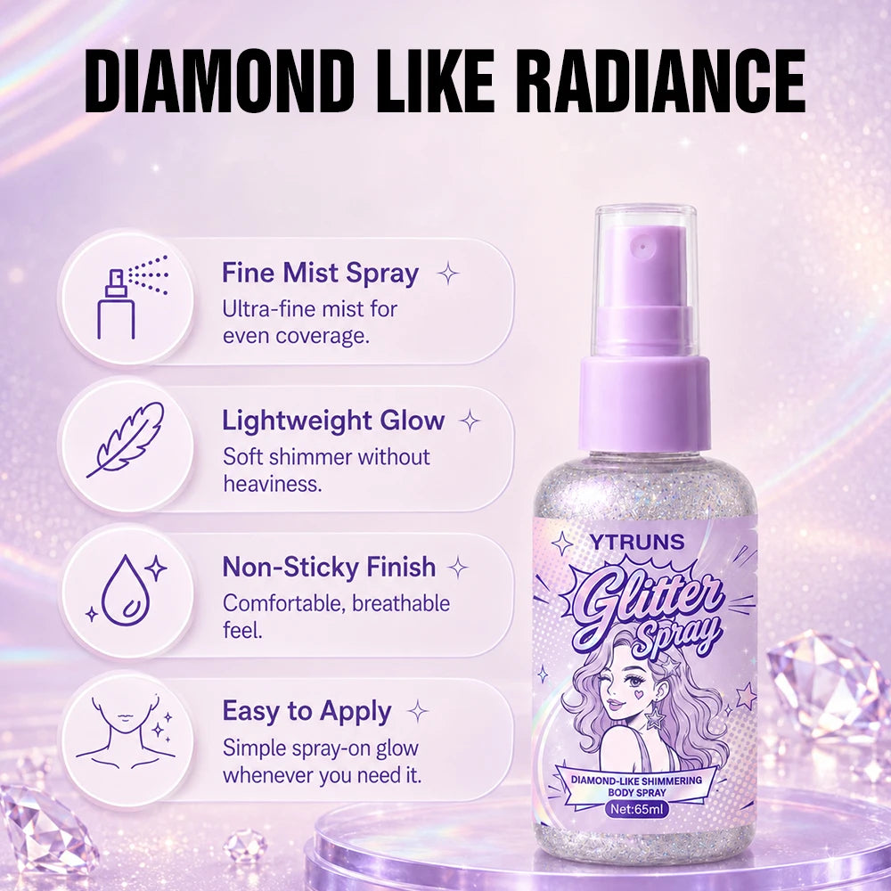 Glitter Body & Hair Shimmer Spray – Festival & Party Glow