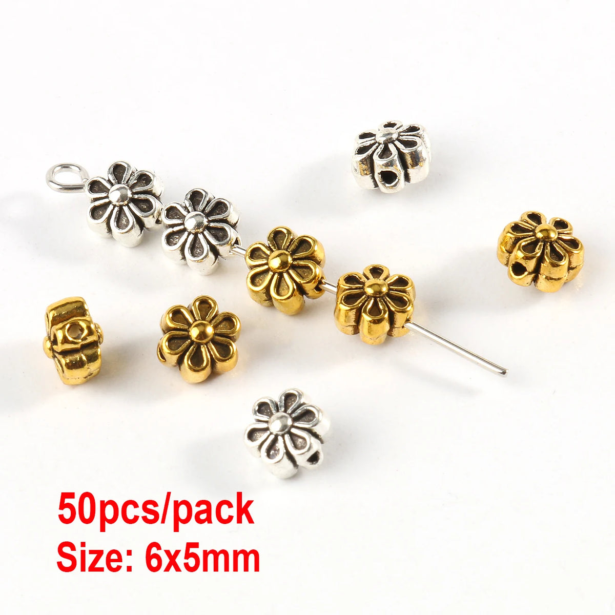 Metal Rhinestone Rondelle Spacer Beads – DIY Jewelry Making
