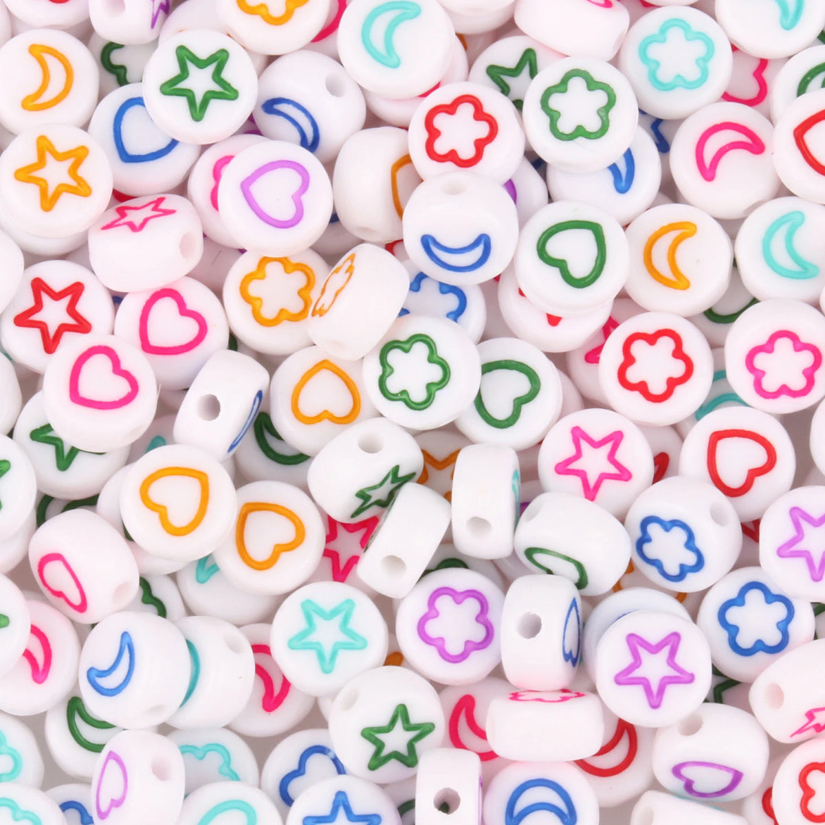 Pink Acrylic Letter Beads – Alphabet Spacer Beads for DIY Jewelry