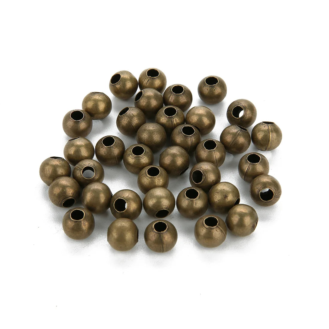 Metal Round Spacer Beads – Gold, Silver & Bronze | 3/4/6mm DIY