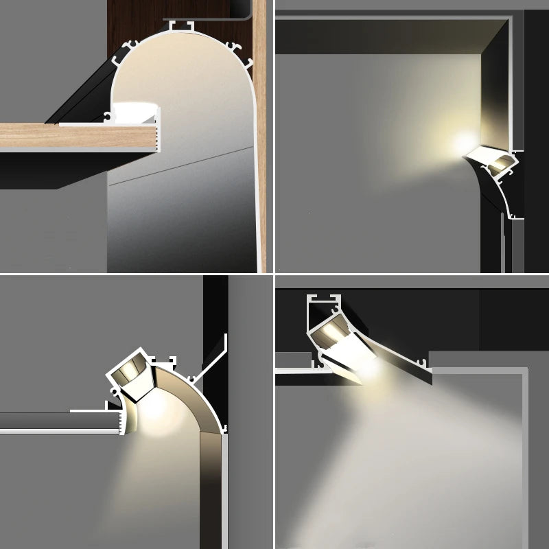 Trimless Recessed LED Aluminum Profile Channel 1M | 1–10pcs