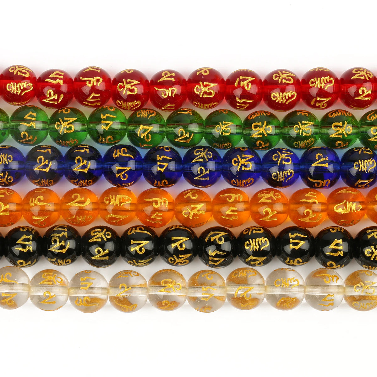 Six Word Mantra Prayer Beads 6/8/10mm – DIY Jewelry Making