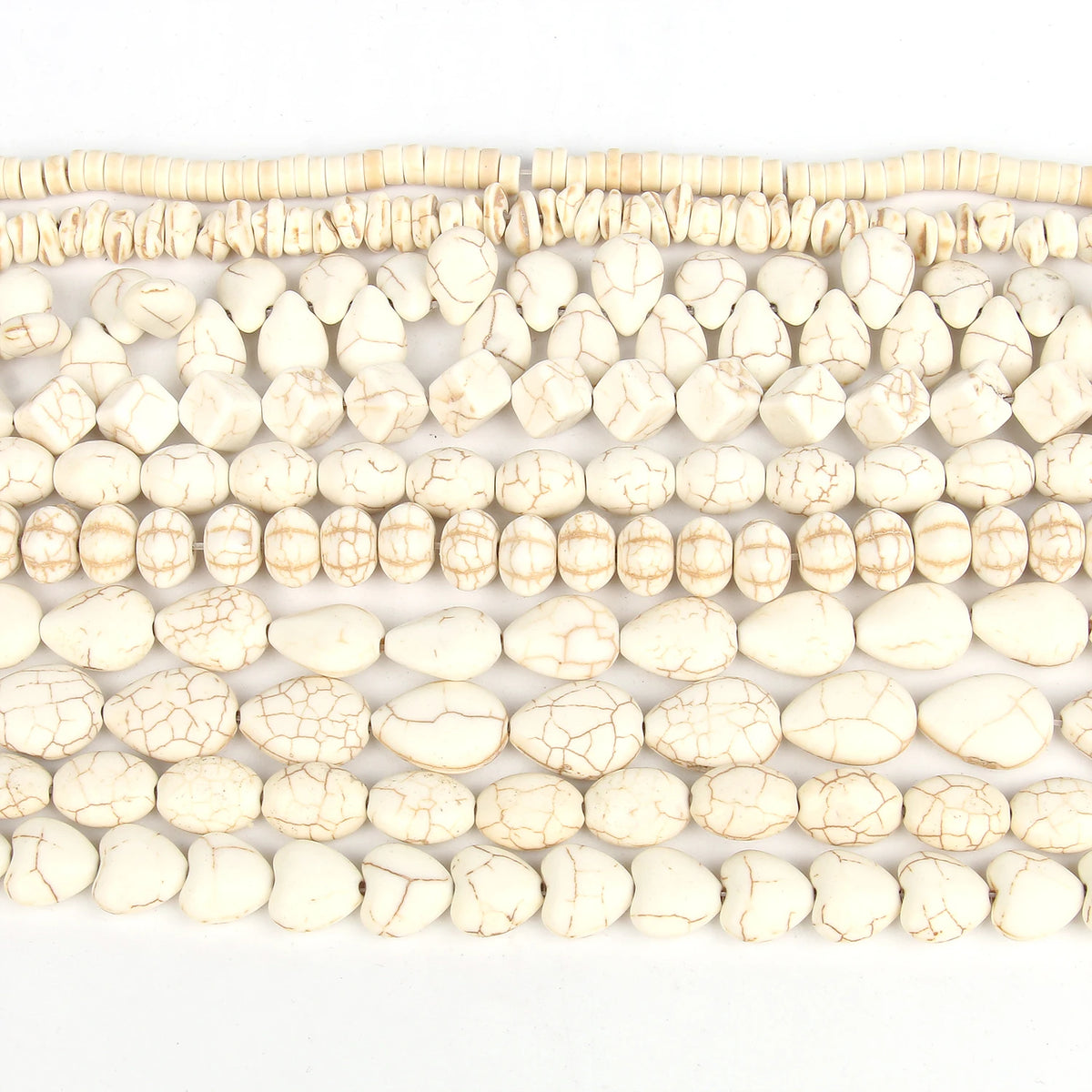 White Turquoise Natural Stone Beads 8mm – DIY Jewelry Making
