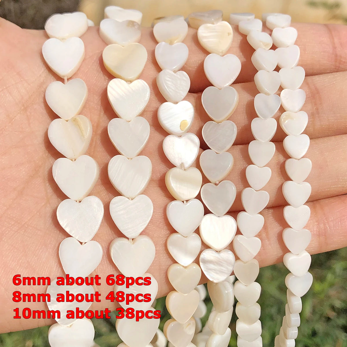 Shell Pearl Beads 15 Colors Round Spacer Beads for DIY Jewelry
