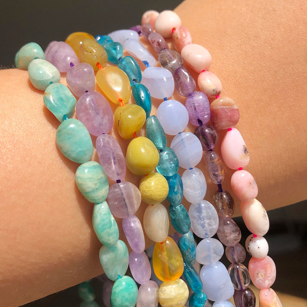 Natural Stone Loose Beads 5-7mm | Citrine Amazonite Apatite Opal