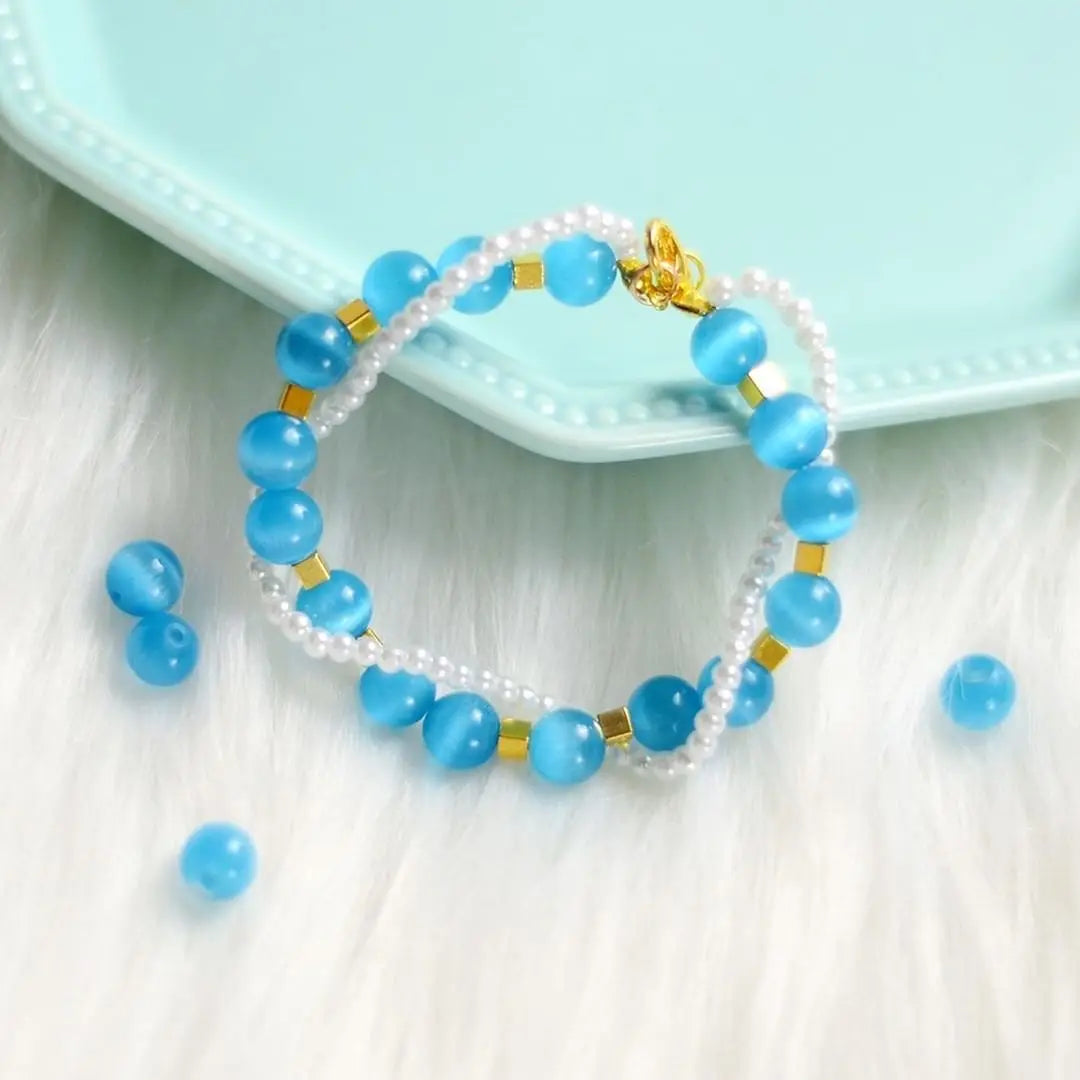 Pink Cat Eye Opal Glass Beads 4–12mm | DIY Jewelry Making