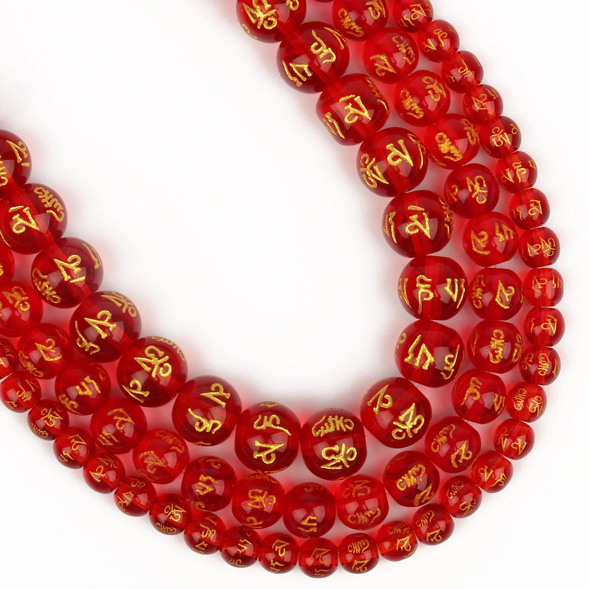 Six Word Mantra Prayer Beads 6/8/10mm – DIY Jewelry Making