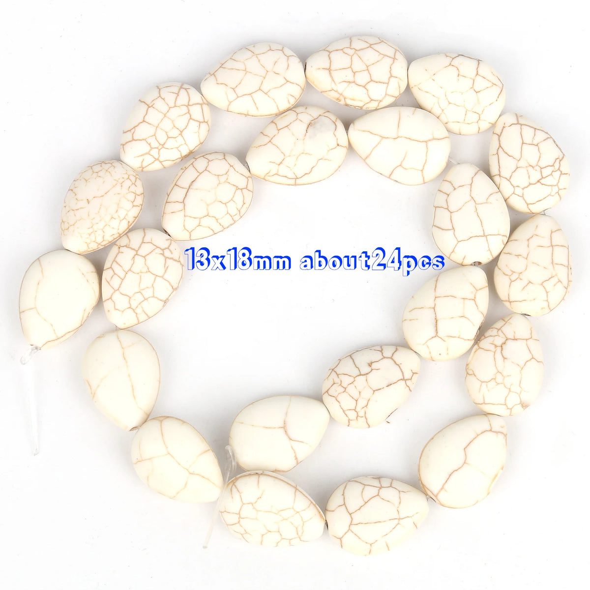 White Turquoise Natural Stone Beads 8mm – DIY Jewelry Making