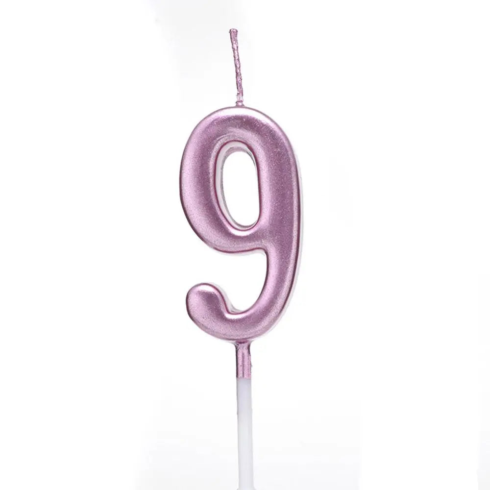 Silver Number Birthday Candle – Cake & Cupcake Topper
