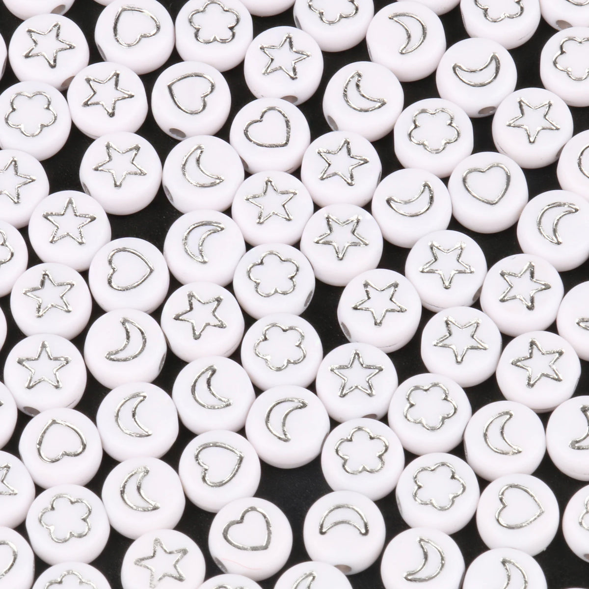 Pink Acrylic Letter Beads – Alphabet Spacer Beads for DIY Jewelry
