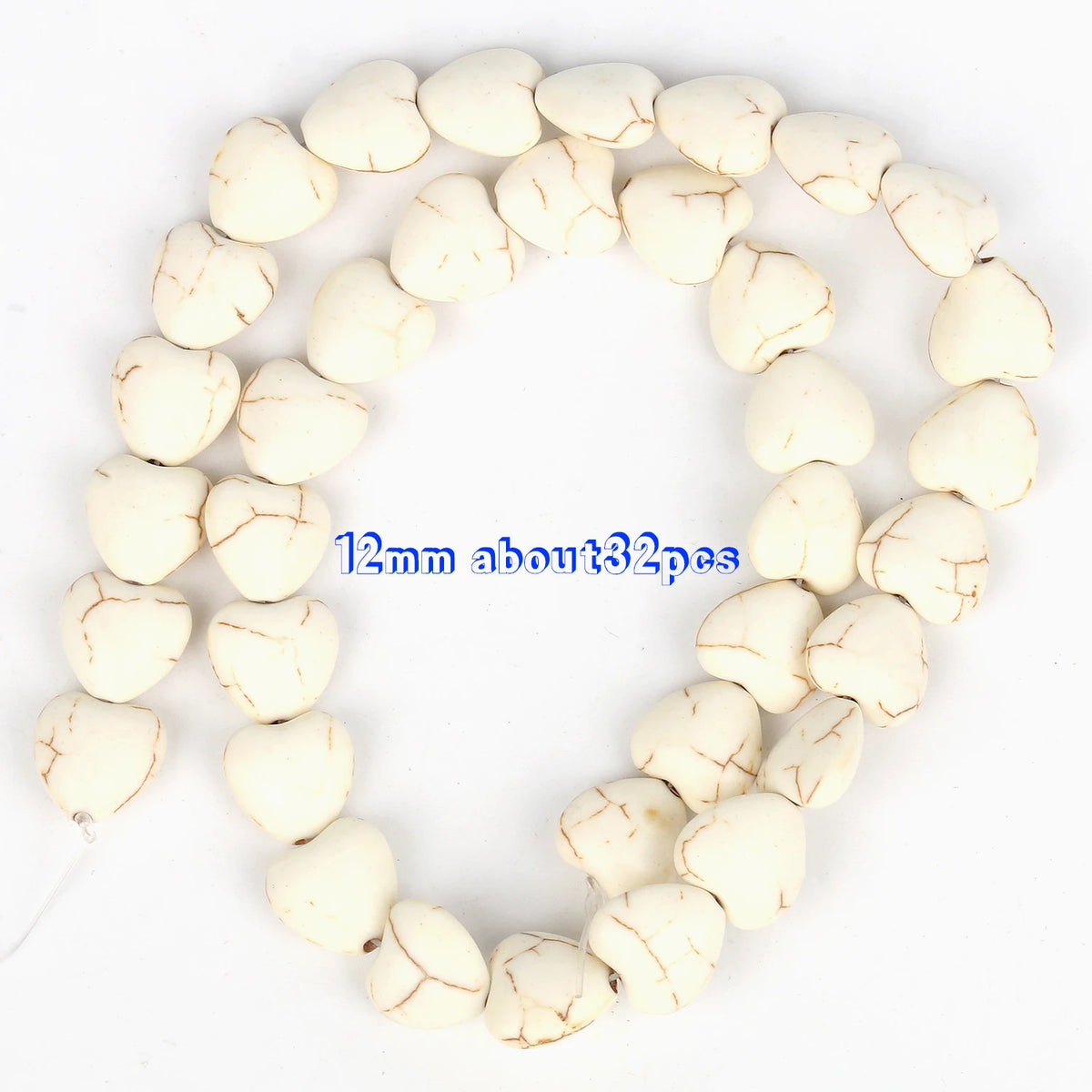 White Turquoise Natural Stone Beads 8mm – DIY Jewelry Making