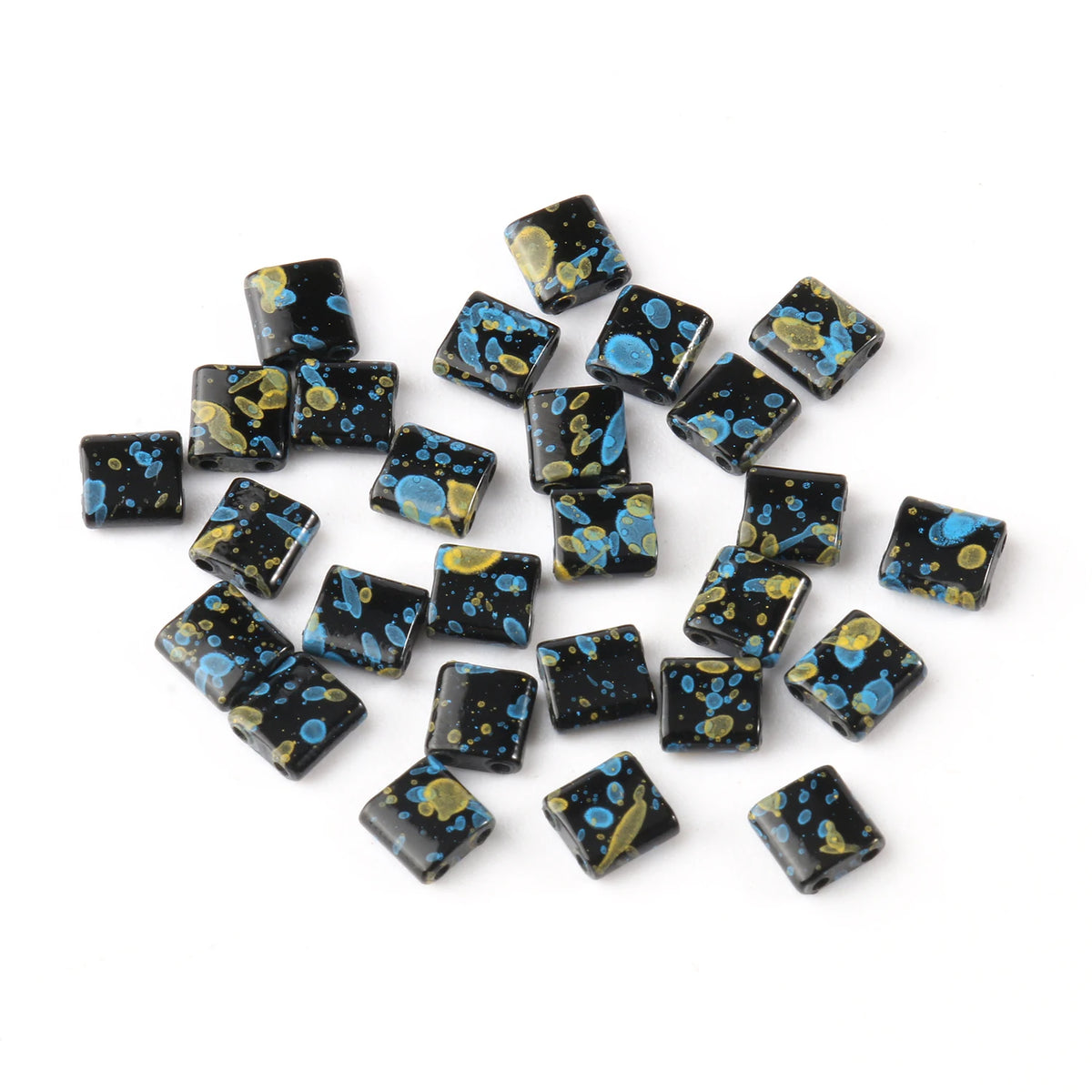 Rectangle Two-Hole Hematite Beads 5x5x2mm – DIY Jewelry Making
