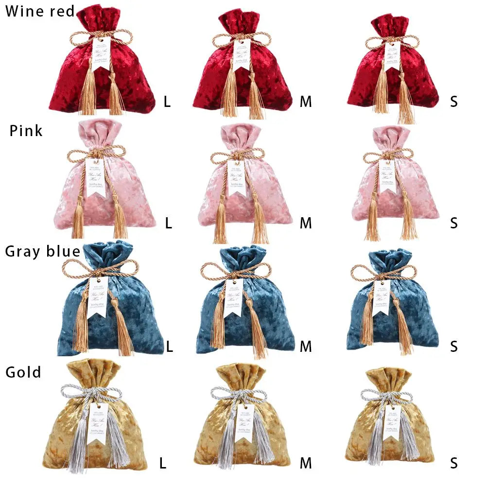 Velvet Drawstring Candy Gift Bags – Wedding & Party Pouches