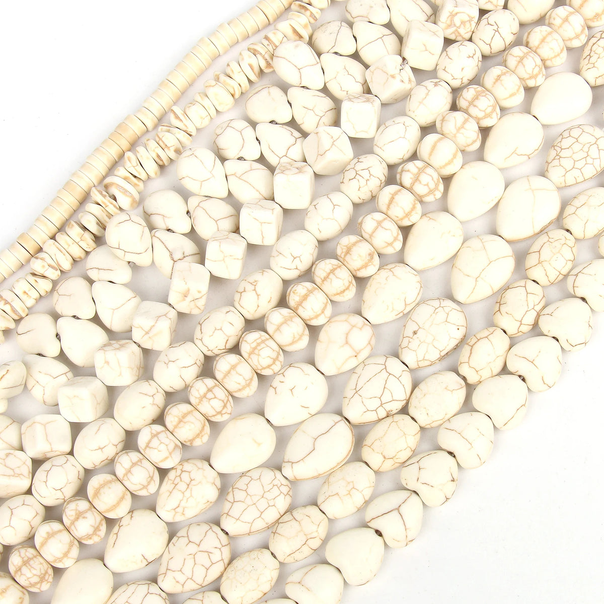 White Turquoise Natural Stone Beads 8mm – DIY Jewelry Making