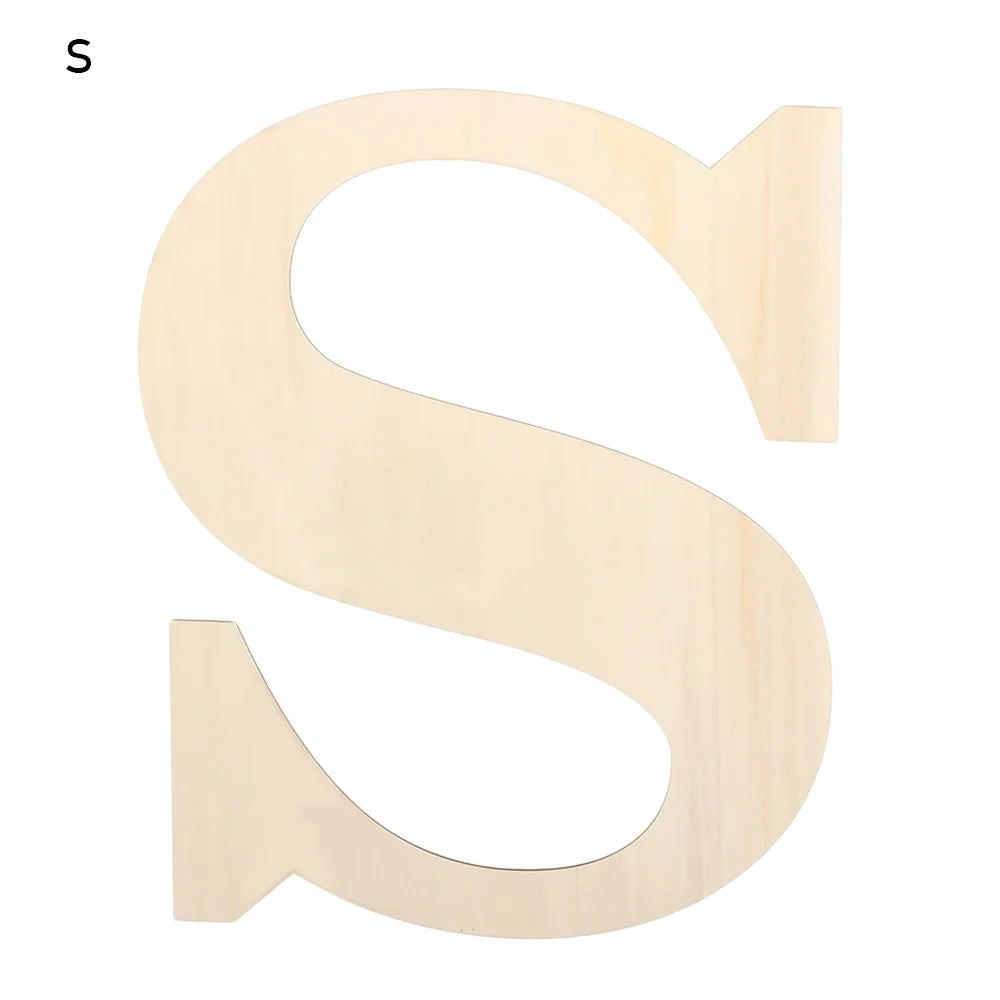 30cm Blank Wooden Letters – Paintable Unfinished DIY Alphabet