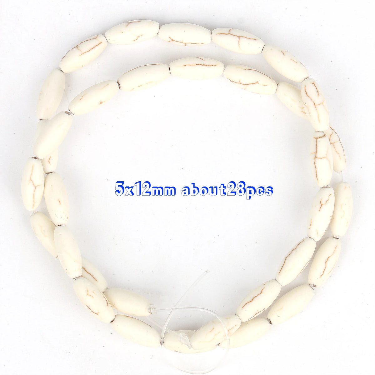 White Turquoise Natural Stone Beads 8mm – DIY Jewelry Making