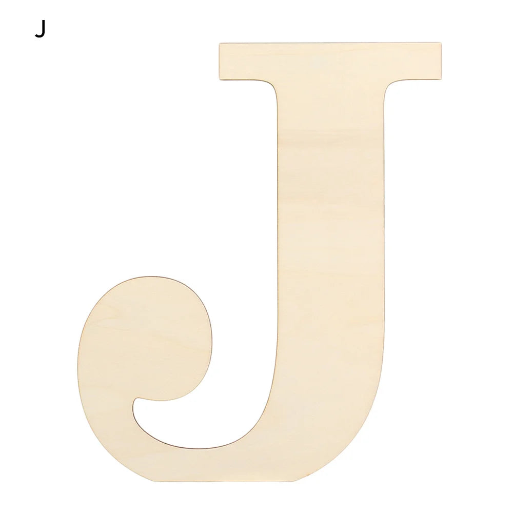 30cm Blank Wooden Letters – Paintable Unfinished DIY Alphabet