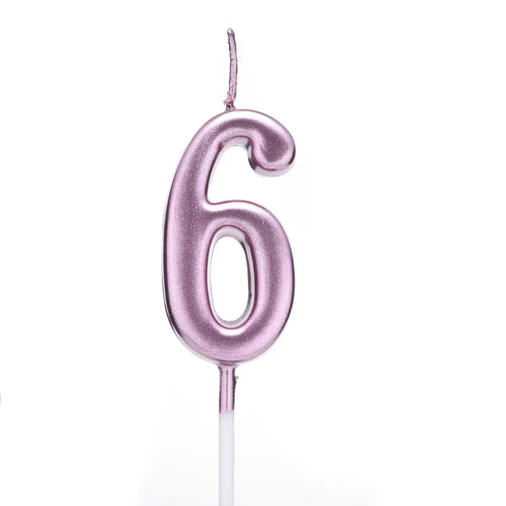 Silver Number Birthday Candle – Cake & Cupcake Topper