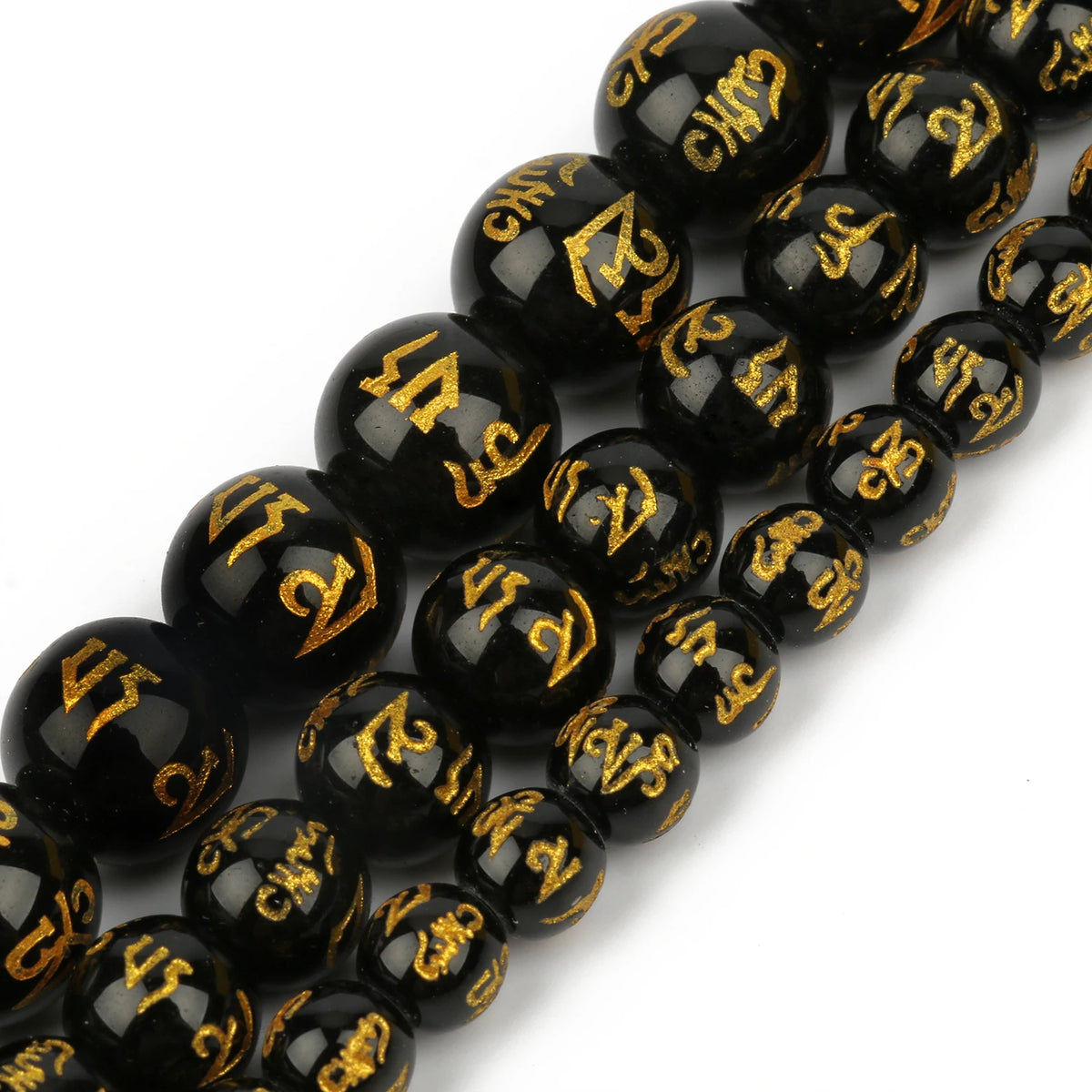 Six Word Mantra Prayer Beads 6/8/10mm – DIY Jewelry Making