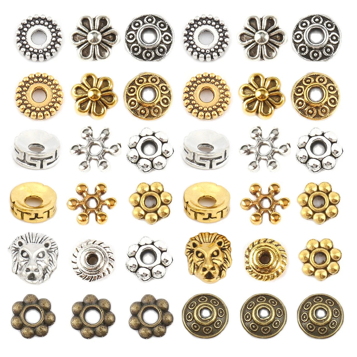 Metal Rhinestone Rondelle Spacer Beads – DIY Jewelry Making