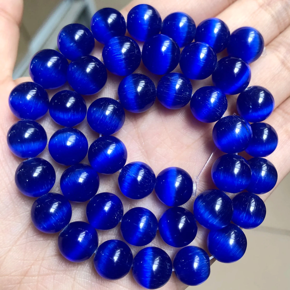 Pink Cat Eye Opal Glass Beads 4–12mm | DIY Jewelry Making