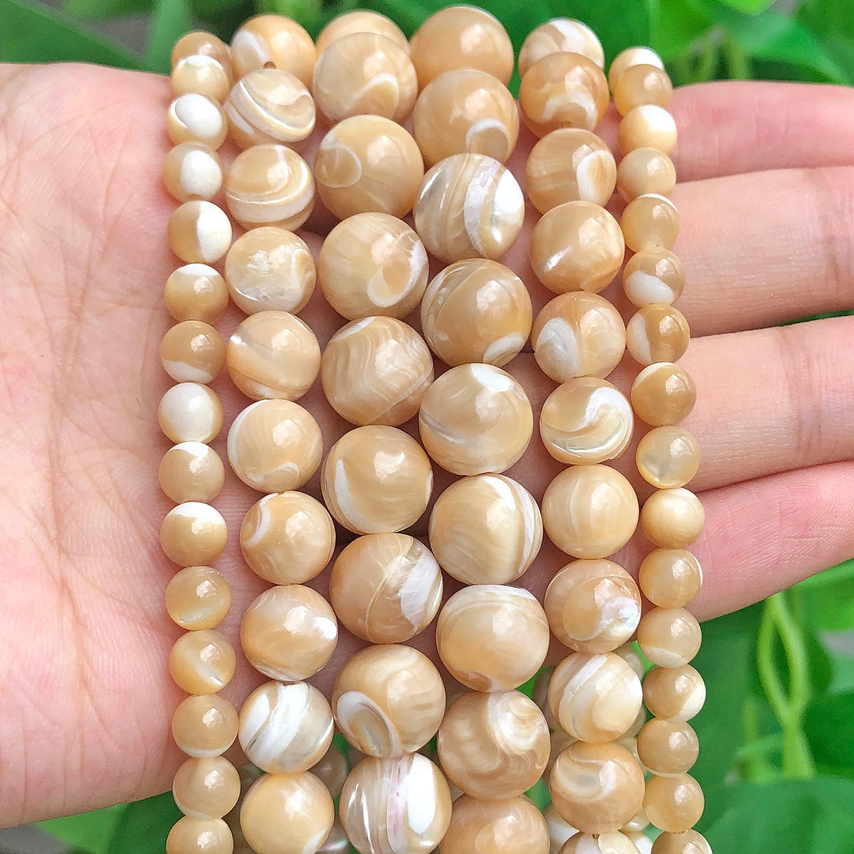 Shell Pearl Beads 15 Colors Round Spacer Beads for DIY Jewelry