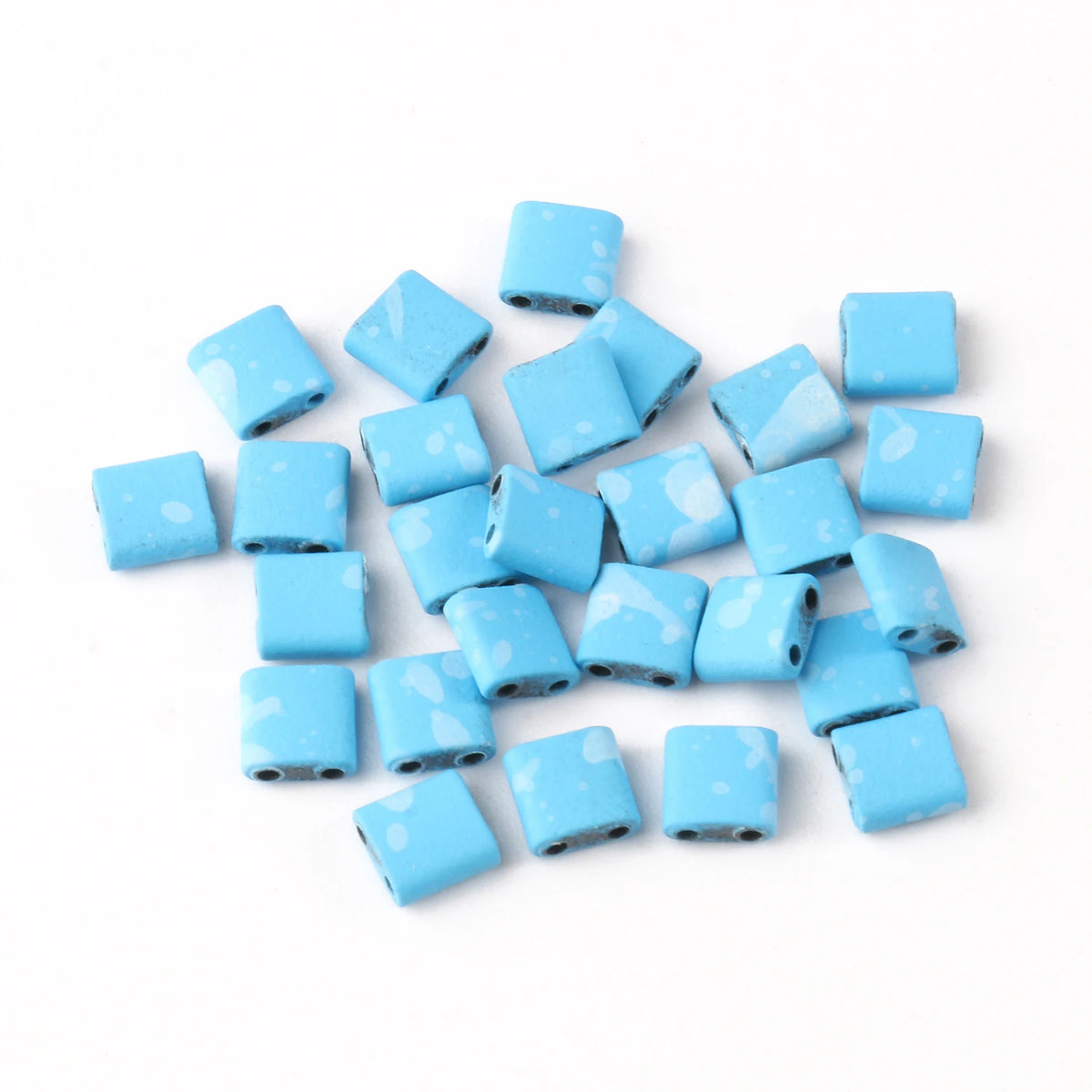 Rectangle Two-Hole Hematite Beads 5x5x2mm – DIY Jewelry Making
