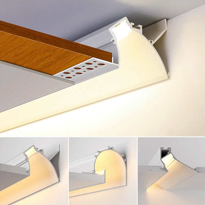 Trimless Recessed LED Aluminum Profile Channel 1M | 1–10pcs