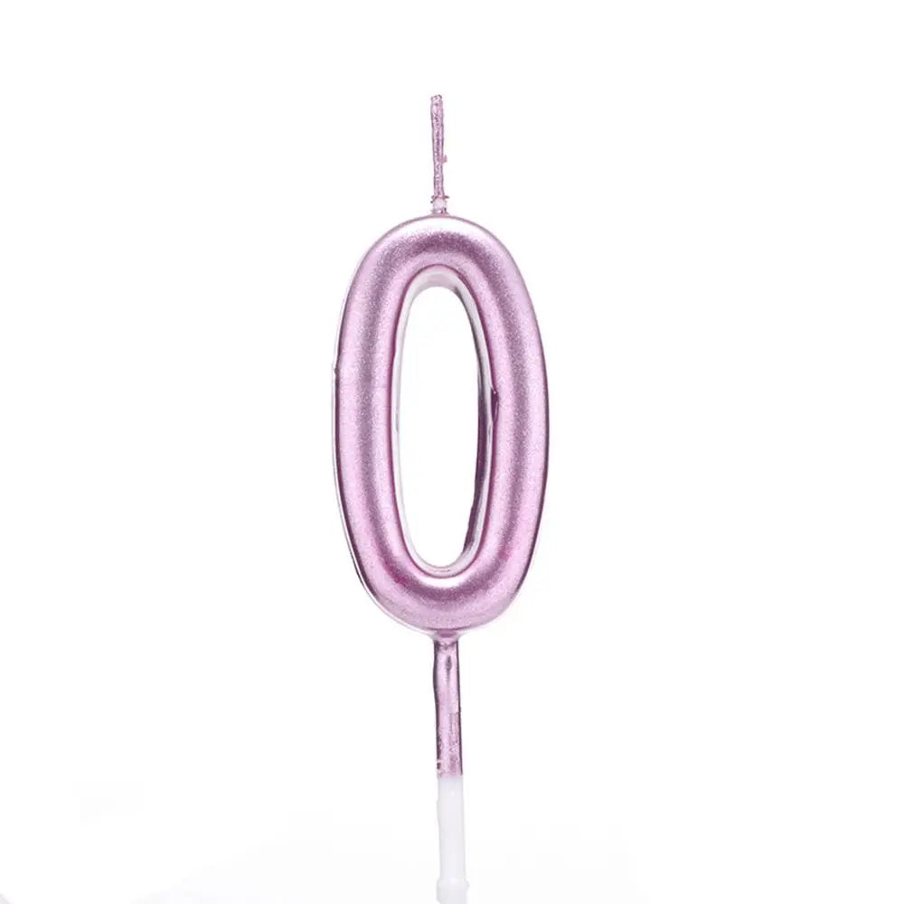 Silver Number Birthday Candle – Cake & Cupcake Topper
