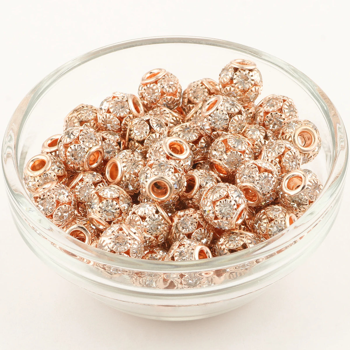 Rhinestone Crystal Ball Spacer Beads 8/10/12mm – Big Hole DIY