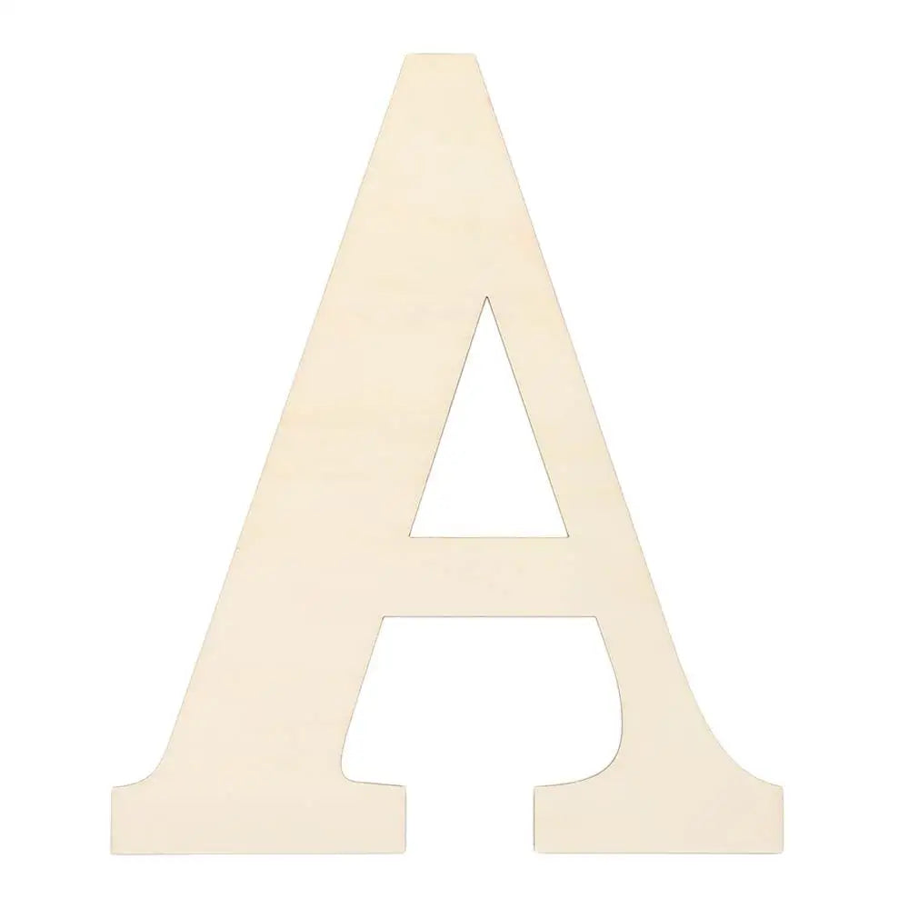 30cm Blank Wooden Letters – Paintable Unfinished DIY Alphabet