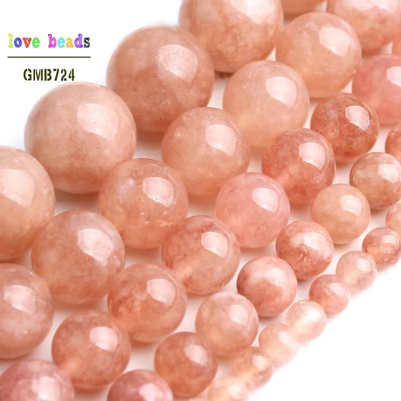 Sunstone Round Loose Beads 15" Strand | 4–12mm DIY Jewelry Making