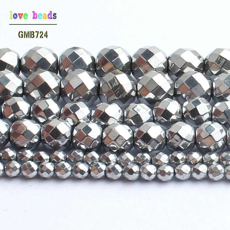 Silver-Plated Faceted Hematite Beads | DIY Jewelry Making