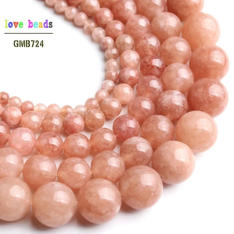 Sunstone Round Loose Beads 15" Strand | 4–12mm DIY Jewelry Making