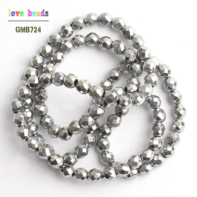 Silver-Plated Faceted Hematite Beads | DIY Jewelry Making
