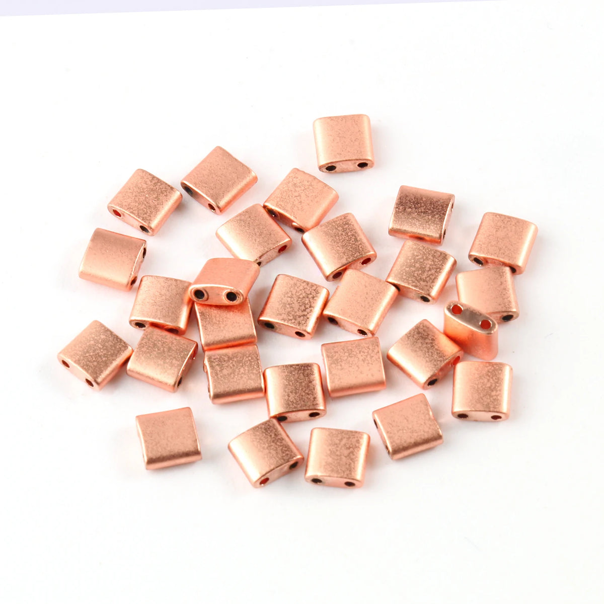 Rectangular Hematite Two-Hole Spacer Beads – Gold & Silver DIY