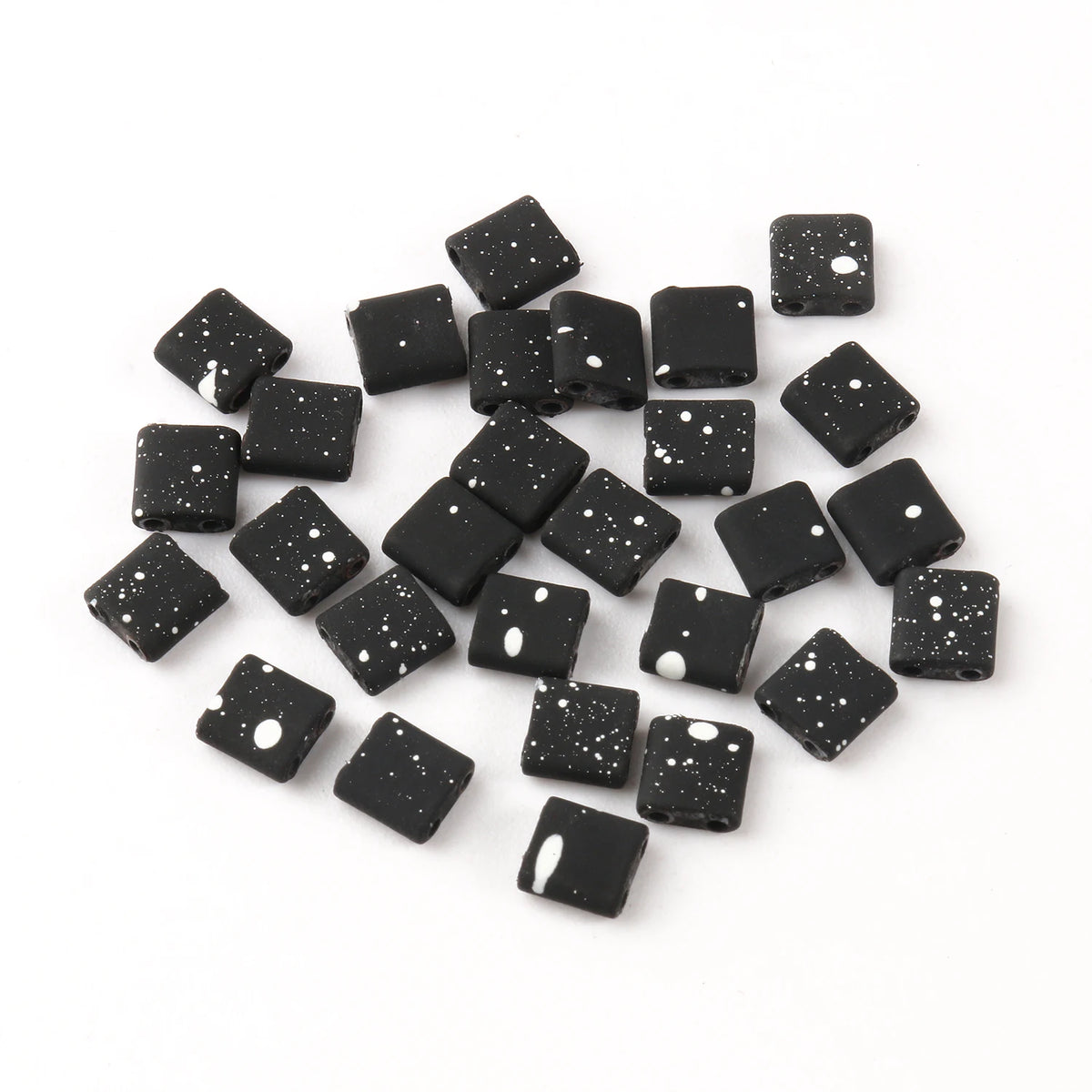 Rectangle Two-Hole Hematite Beads 5x5x2mm – DIY Jewelry Making