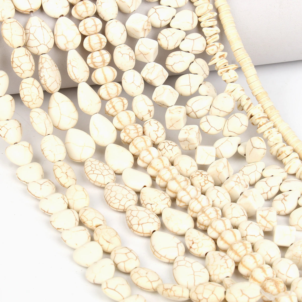 White Turquoise Natural Stone Beads 8mm – DIY Jewelry Making