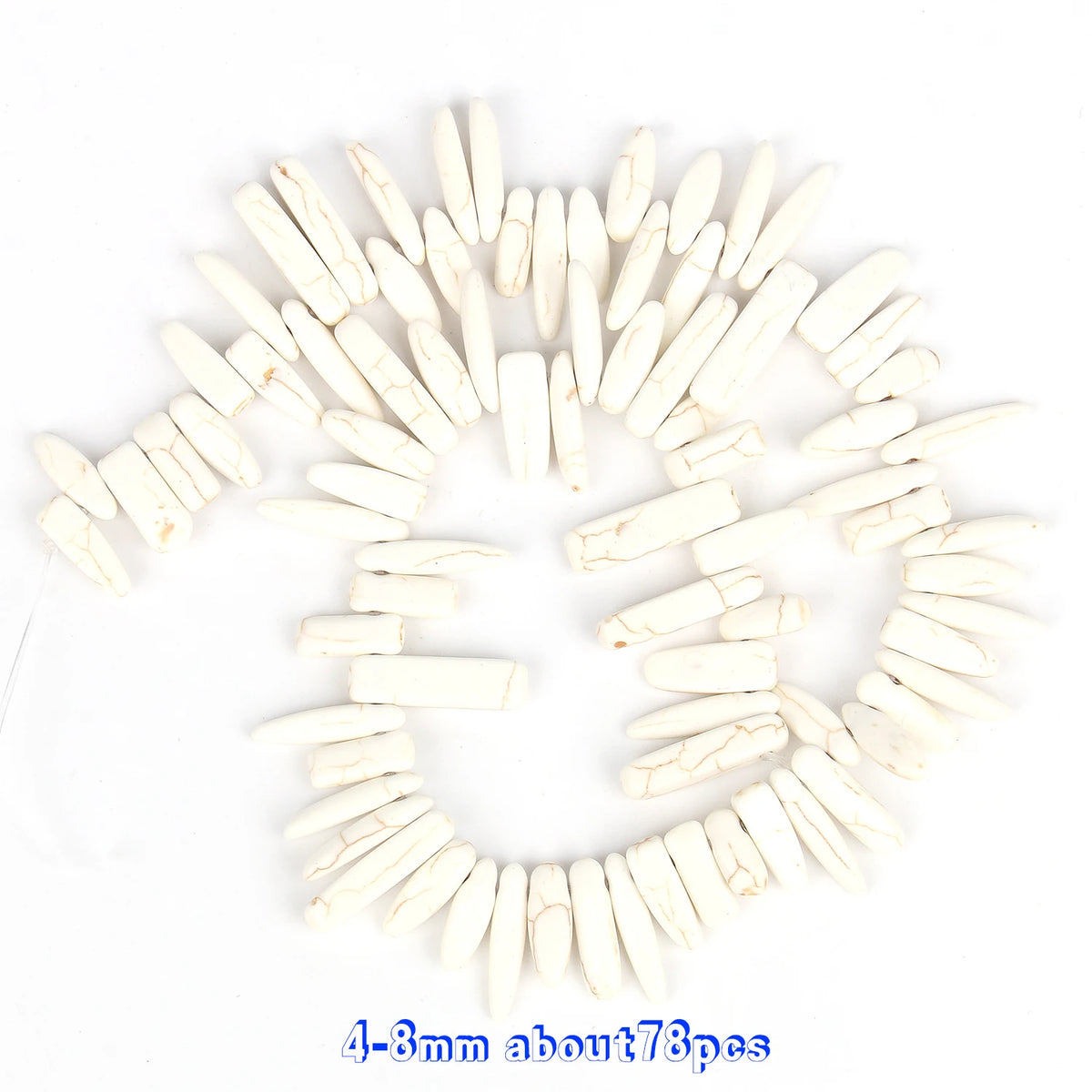 White Turquoise Natural Stone Beads 8mm – DIY Jewelry Making