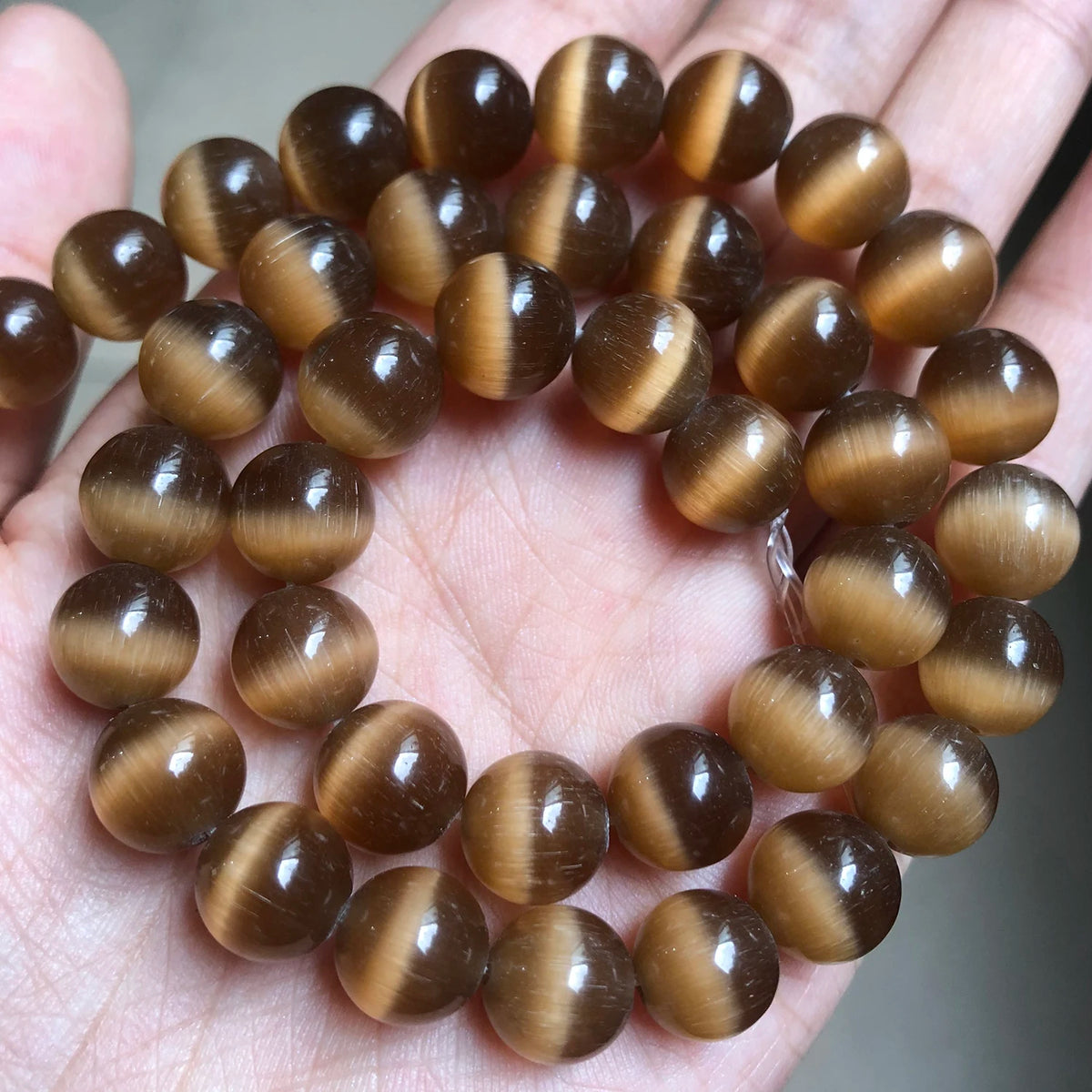Pink Cat Eye Opal Glass Beads 4–12mm | DIY Jewelry Making
