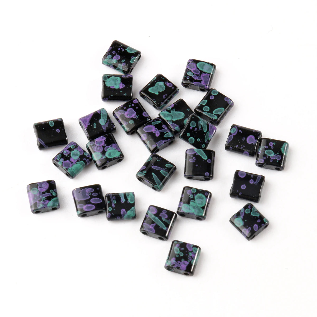 Rectangle Two-Hole Hematite Beads 5x5x2mm – DIY Jewelry Making