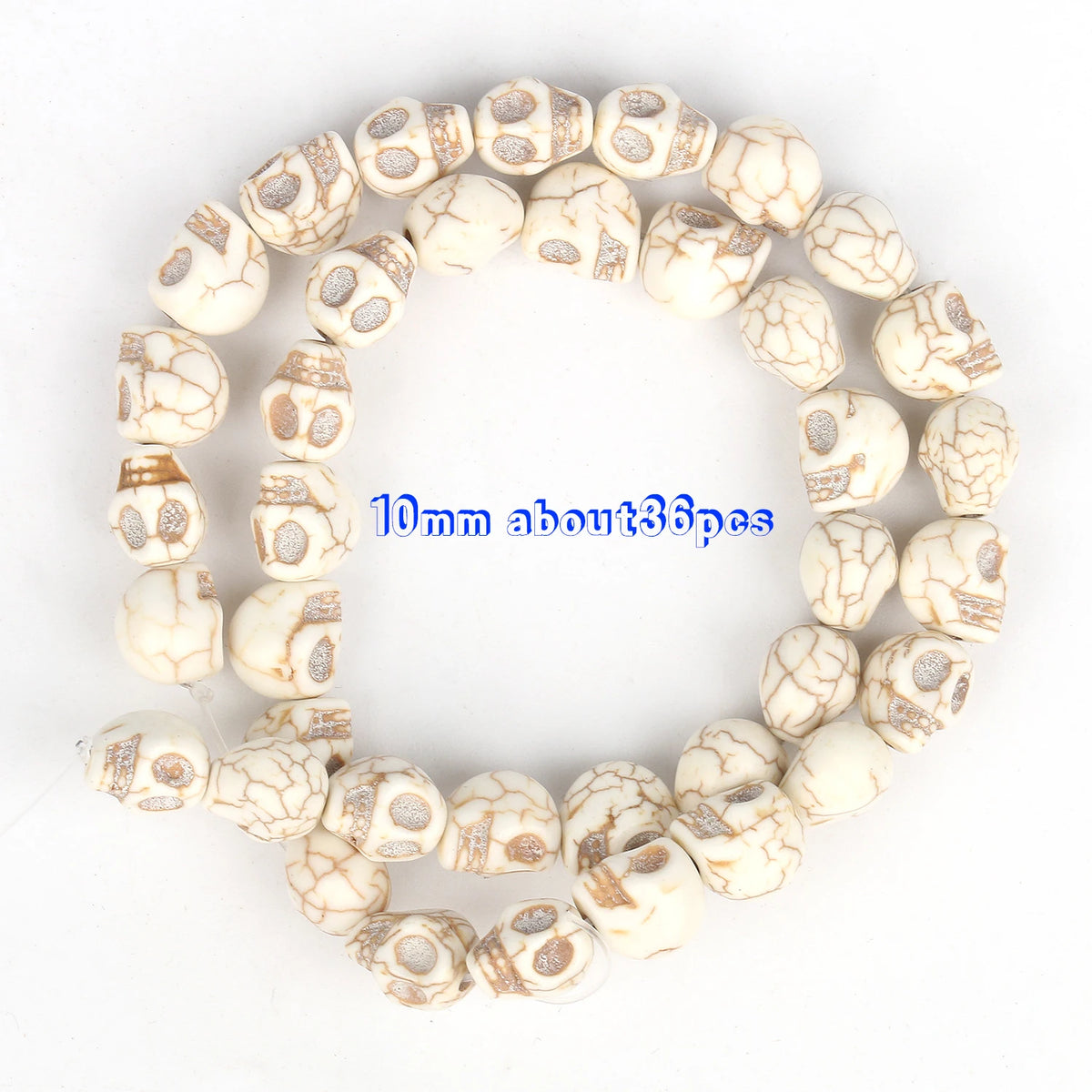 White Turquoise Natural Stone Beads 8mm – DIY Jewelry Making