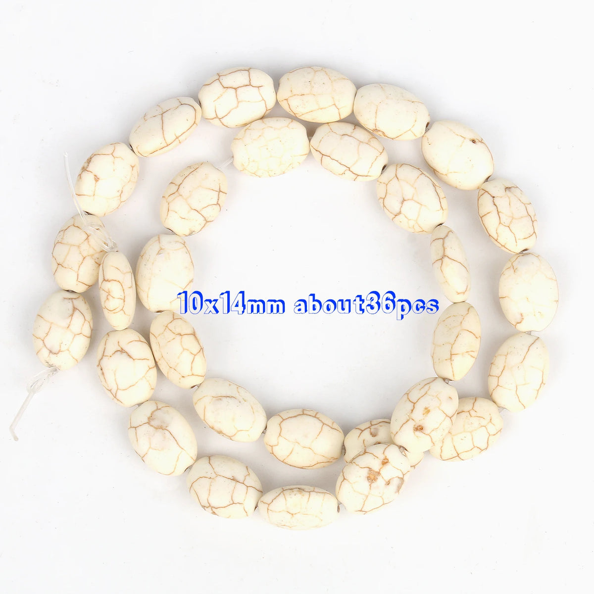 White Turquoise Natural Stone Beads 8mm – DIY Jewelry Making