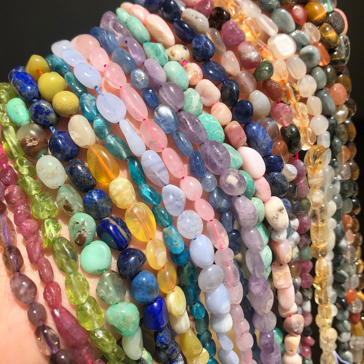 Natural Stone Loose Beads 5-7mm | Citrine Amazonite Apatite Opal